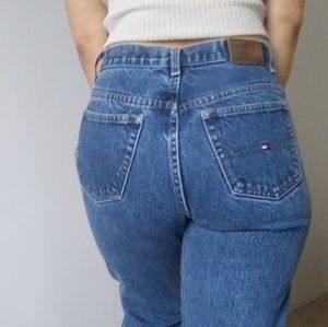 Vintage dark wash high-rise Tommy jeans